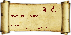 Martiny Laura névjegykártya