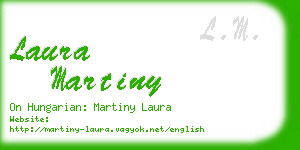 laura martiny business card